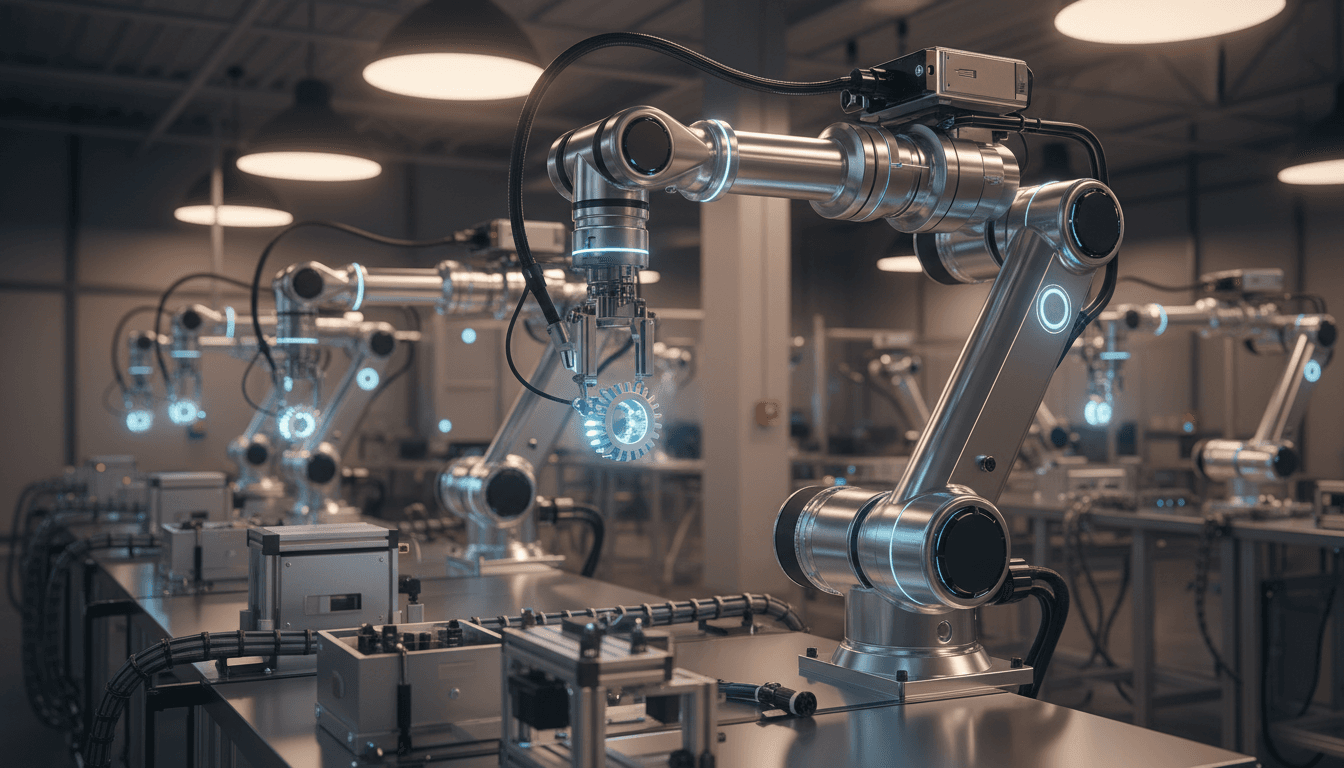 RoboTex 4-axis CNC tufting robot in operation on production floor
