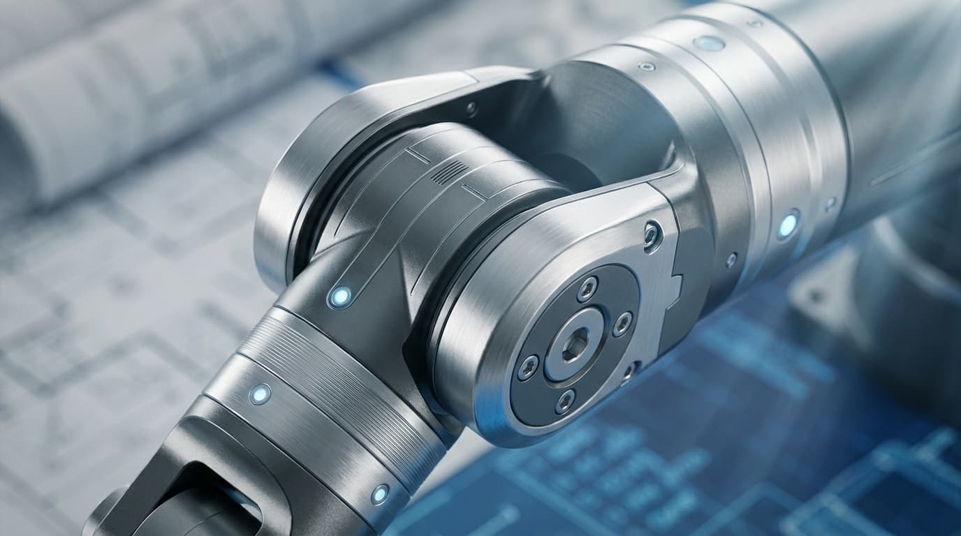 Detailed servo and CNC mechanical components of RoboTex system